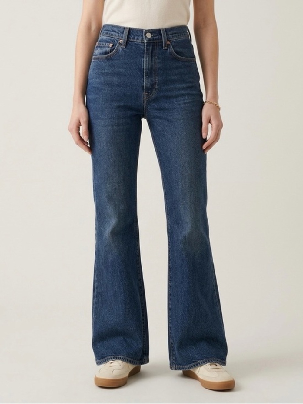 LEVI'S Ribcage Bell High Rise Flare Jeans Sonoma Train